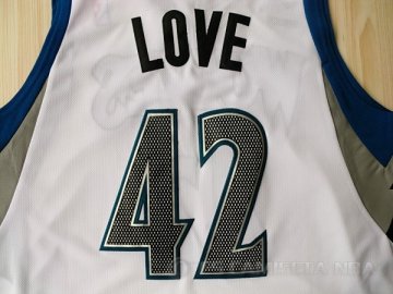 Camiseta Love #42 Minnesota Timberwolves Blanco